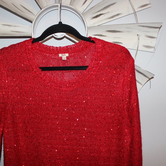 Beautiful NEW Reba Holiday Sweater Size L - Picture 4 of 6